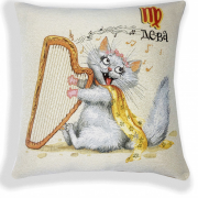 Наволочка гобеленовая 45x45 - Котята Дева