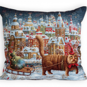 Наволочка гобеленовая 45x45 - Скоро праздник