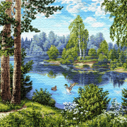 Наволочка гобеленовая 63x45 - Утки